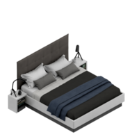isometrische slaapkamer 3d geven png