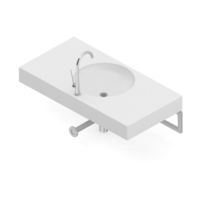 isometrisk badrum objekt 3d isolerat framställa png