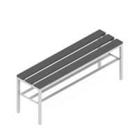 renderização 3d de banco isométrico png