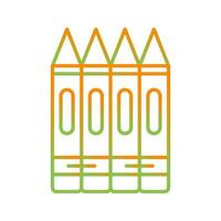 Crayons Vector Icon