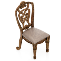 chaise isométrique rendu isolé 3d png