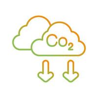 icono de vector de co2