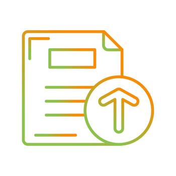 icono de vector de carga de archivos