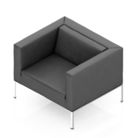 sillón isométrico aislado 3d render png