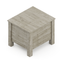 isometrische slaapkamer 3d geven png