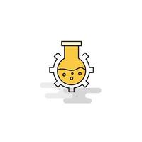 Flat Flask Icon Vector