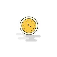 Flat Clock Icon Vector