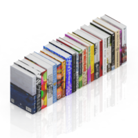 Isometric Books 3D render png