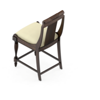 Isometric Chair 3D isolated rendering png