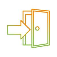 Exit Door Vector Icon