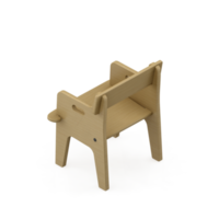 Isometric Chair 3D isolated rendering png