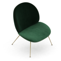 chaise isométrique rendu isolé 3d png