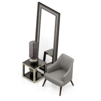 Isometric Chair 3D isolated rendering png