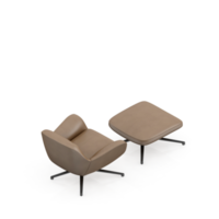 sillón isométrico aislado 3d render png