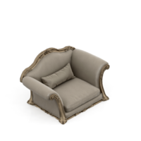 sillón isométrico aislado 3d render png