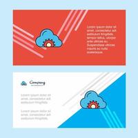 Cloud setting abstract corporate business banner template horizontal advertising business banner vector