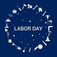 Creative Labor day icon Background vector