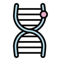 Forensic laboratory dna research icon, outline style vector