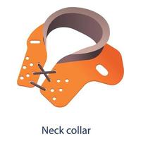 Neck collar icon, isometric style vector