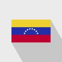 vector de diseño de sombra larga de bandera de venezuela