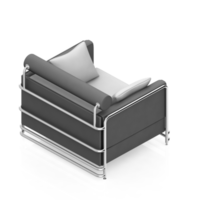 Isometric Chair 3D isolated rendering png