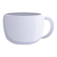 Drink mug cup icon, cartoon style vector