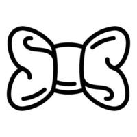 Bow tie icon, outline style vector