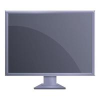 Digital monitor icon, cartoon style vector
