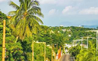 Beautiful city and seascape landscape panorama and view Puerto Escondido Mexico. photo