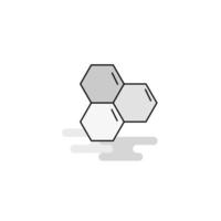 Cells Web Icon Flat Line Filled Gray Icon Vector