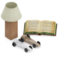 isometrico libri 3d rendere png