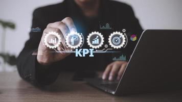 KPI Key Performance Indicator Business Internet Technology Concept. photo