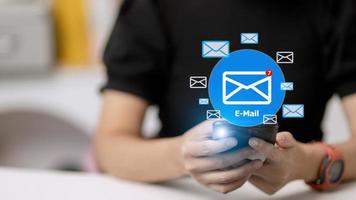 Email Inbox Electronic Communication Graphics Concept photo