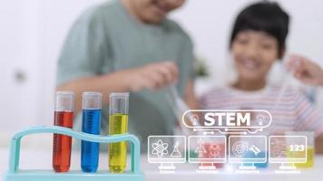 STEM Education Concept, STEM. Science Technology Engineering Math. Sci-Tech. Tech. Education concept. photo