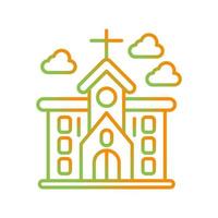 icono de vector de iglesia