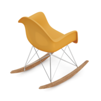 chaise isométrique rendu isolé 3d png