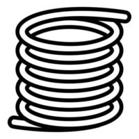 Object spring icon, outline style vector