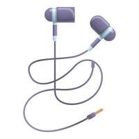 Phone headphones icon, cartoon style vector