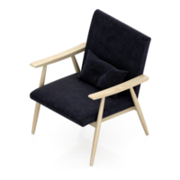 chaise isométrique rendu isolé 3d png