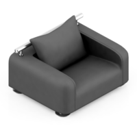 Isometric Armchair Isolated 3D render png