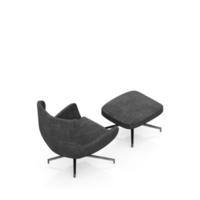 chaise isométrique rendu isolé 3d png