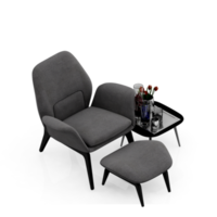 sillón isométrico aislado 3d render png