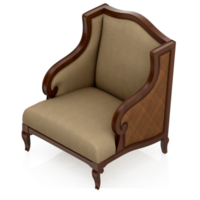 fauteuil isométrique rendu 3d isolé png