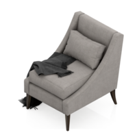 sillón isométrico aislado 3d render png