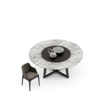 Isometric Table Set 3D render png