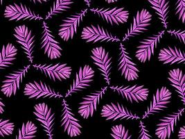pattern tree branch with pink leaves on black background isolated closeup, botanical sign. Decoration elements for invitations, wedding cards, valentines day, greeting cards photo