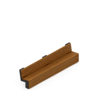 banc isométrique rendu 3d png