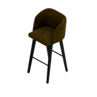 Isometric Chair 3D isolated rendering png