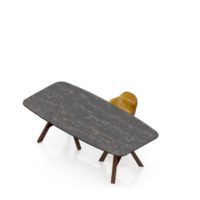 isometrico tavolo impostato 3d rendere png