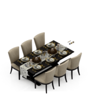 renderização 3d de mesa isométrica png